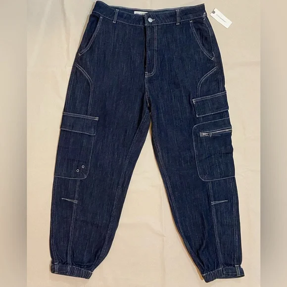 Anthropologie Pilcro Seamed Sport Cargo Jean NWT - Picture 4 of 14